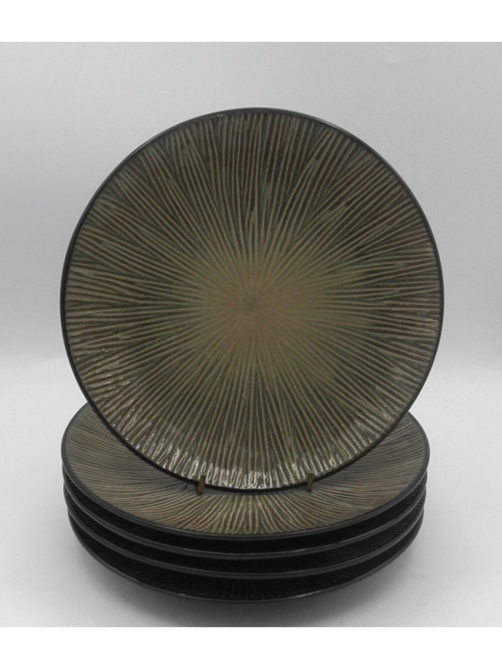 South Seas Brown Gibson 8 5/8 Inch Salad Plates Set of Set of 5 Pattern GIDSOBR